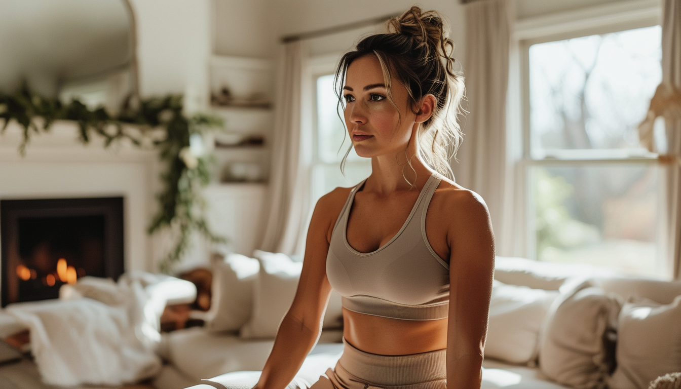 Bride-to-be doing a toning workout